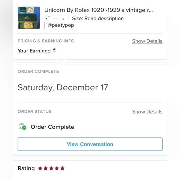 Poshmark 5 star suggested seller: see my high end designer items sales/ ratings - Picture 12 of 15